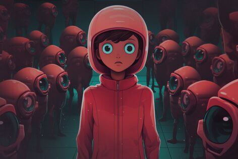 Квест-анимация «Игра в кальмара» от Солнечный я